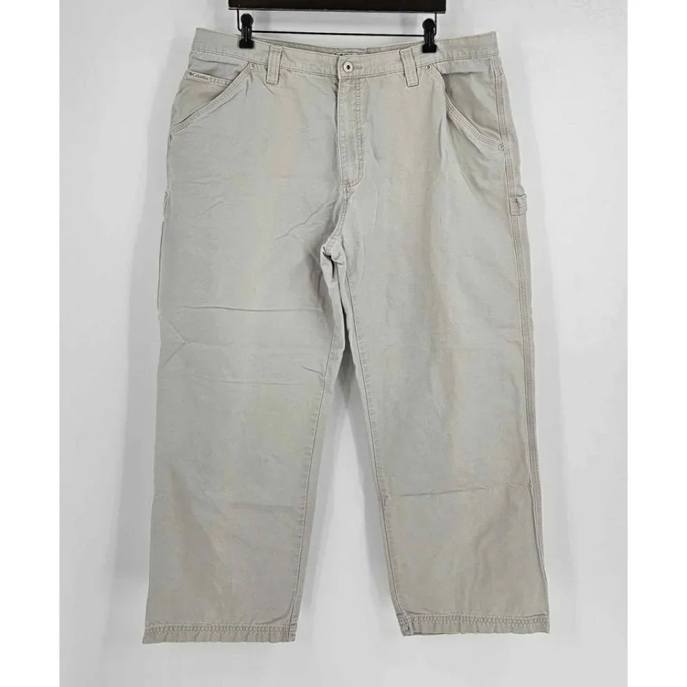 Columbia Sportswear Mens Beige Cargo Pants Sz 40